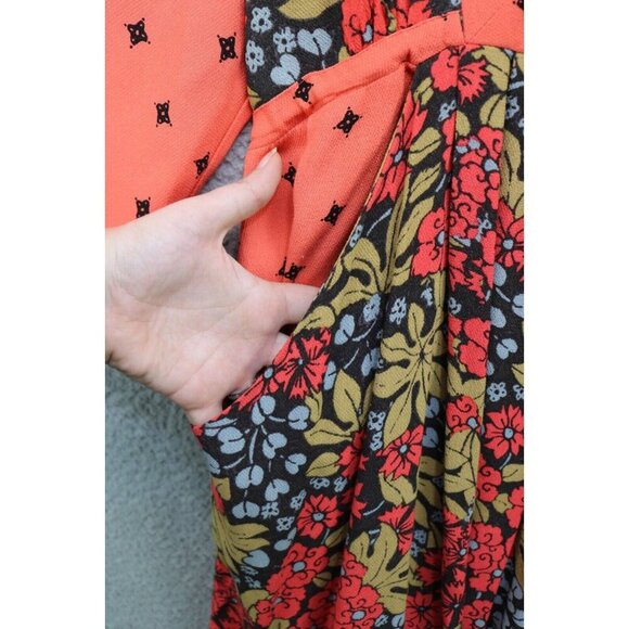 Free People 3/4 Wide SleeveTilla Mini Babydoll Dress-Size XS-BOHO - Picture 3 of 11